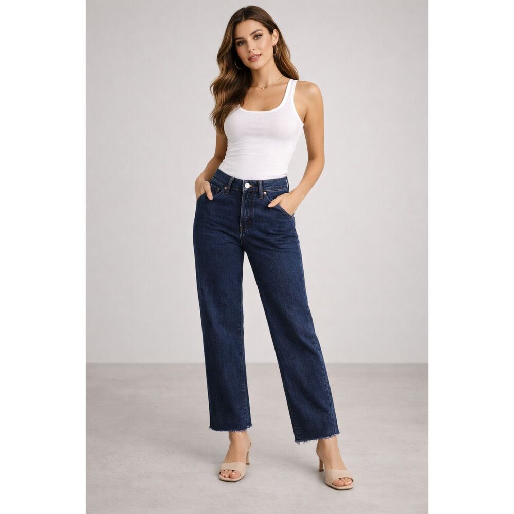 Levi’s Premium High Rise Wedgie Button Fly Jeans Blue 27